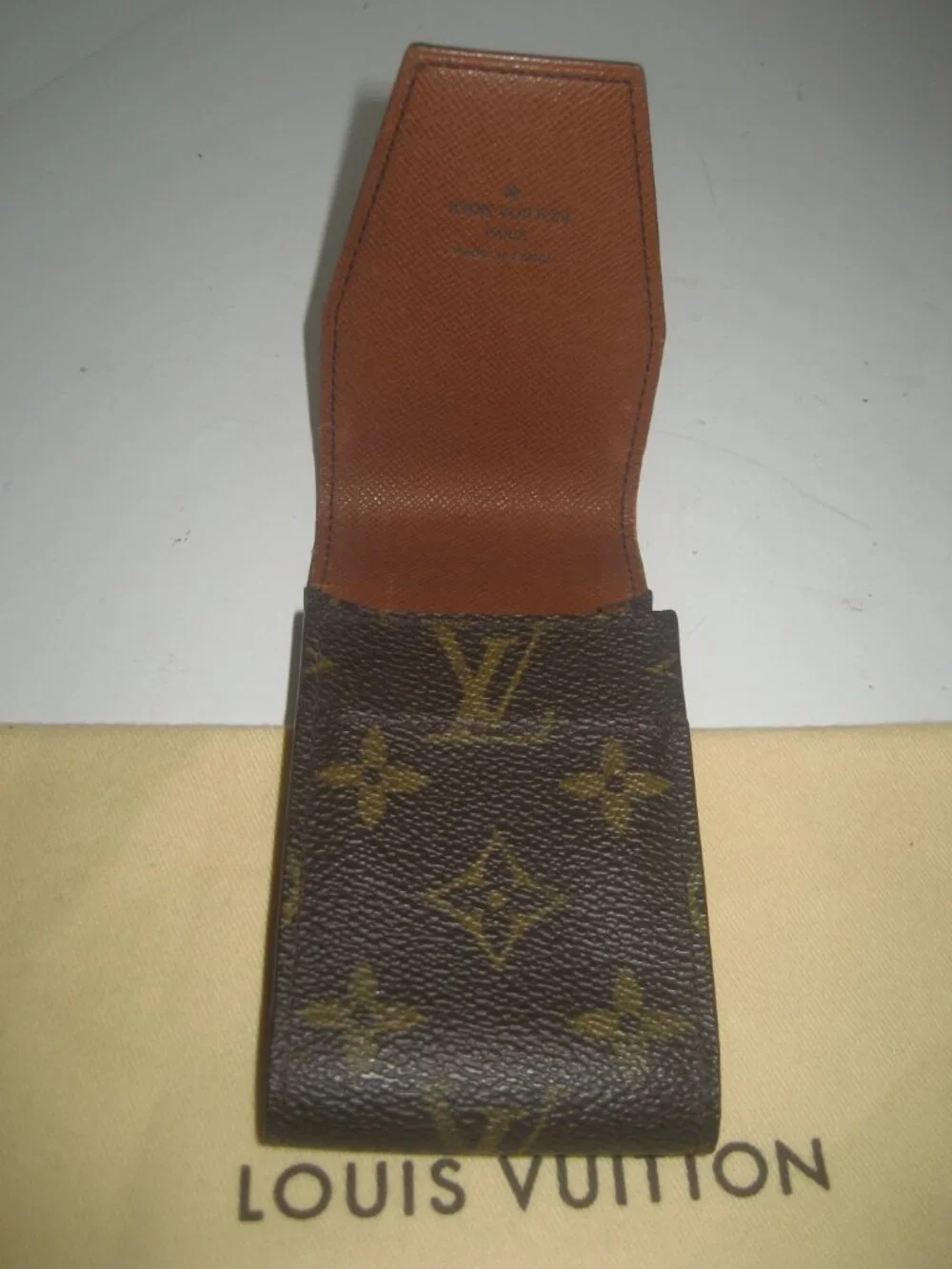 VINTAGE LOUIS VUITTON SLG CIGARETTE / LIP STICK CASE LV MONOGRAM MADE IN FRANCE